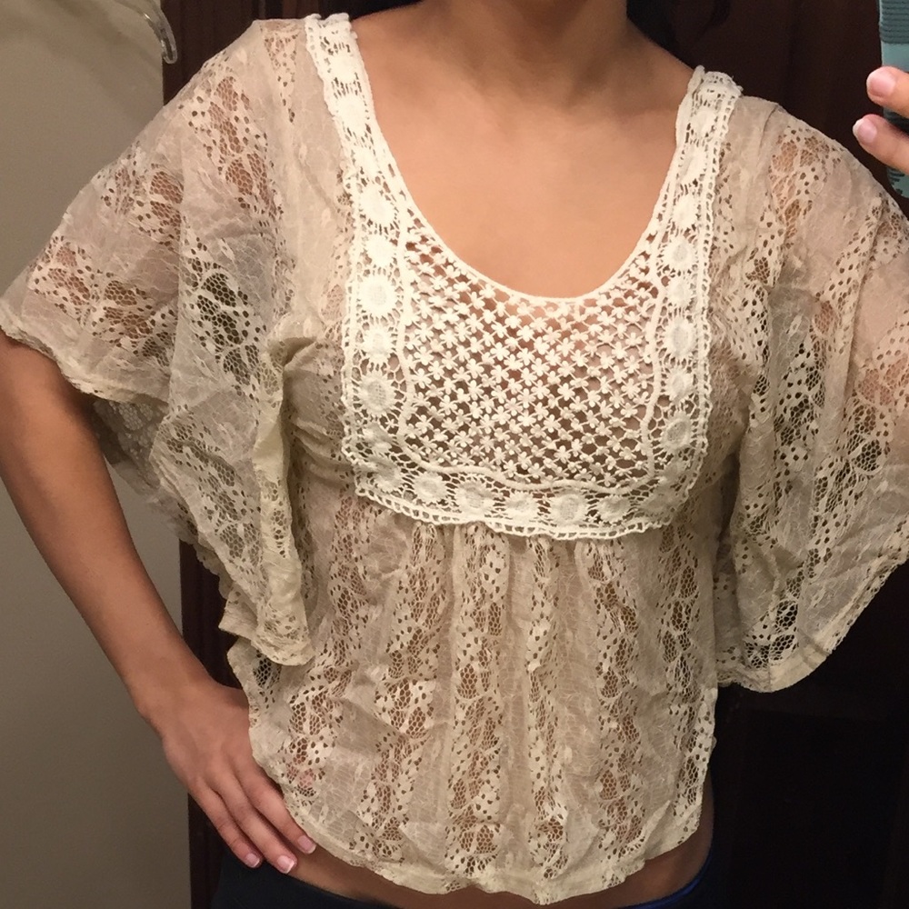 Urban outfitters lace & crochet top!